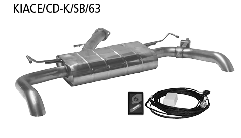 Bastuck KIACE/CD-K/SB/63 Kia ProCeed CD GT-Line (2019) ProCeed GT-Line 1.0 T-GDI / 1.4 T-GDI ab Bauj