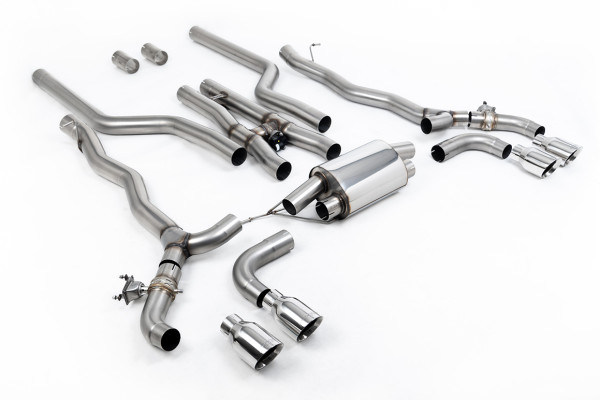 Milltek SSXBM1180 Cat-back Quad 100mm GT100 passend für: BMW 5 Series M5 & M5 Competition 4.4l Twin