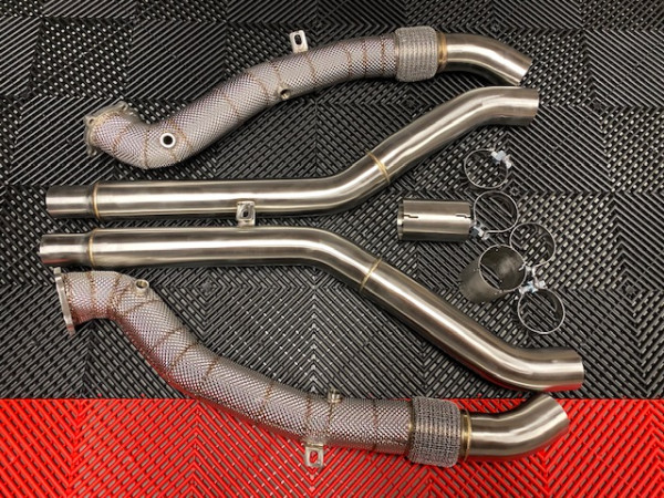EXH Downpipe V3 Audi A8 / S6 / RS6 / S7 / RS7 4G Catless 4.0T 2013-