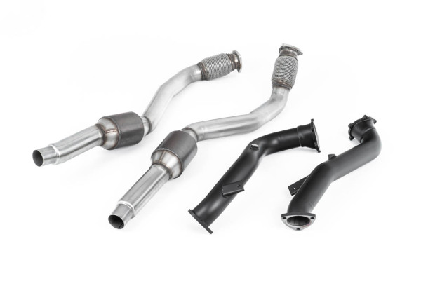 Milltek SSXAU635 Large Bore Downpipes and Hi-Flow Sports Cats passend für: Audi RS6 C7 4.0 TFSI bit