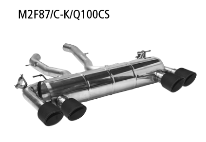 Bastuck M2F87/C-K/Q100CS BMW 2er M2 M2 (F87) Competition ab Baujahr 2018 Endschalldämpfer LH+RH mit