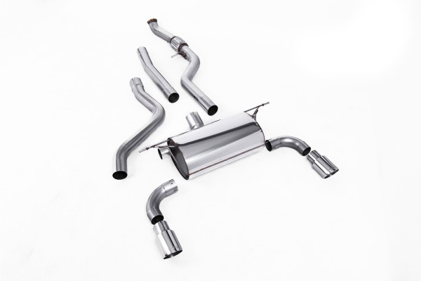 Milltek SSXBM964 Cat-back Twin 90mm GT90 passend für: BMW 1 Series M135i 3 & 5 Door (F21 & F20 None