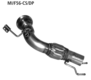 Bastuck MI/F56-CS/DP BMW Mini F56 Mini F56 Cooper S Ersatzrohr für Katalysator (Dieser Artikel ist n