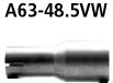 Bastuck A63-48.5VW BMW 1er E81 / 1er E87 116i / 118i / 120i ab Bj. 02/2007 Adapter Komplettanlage au