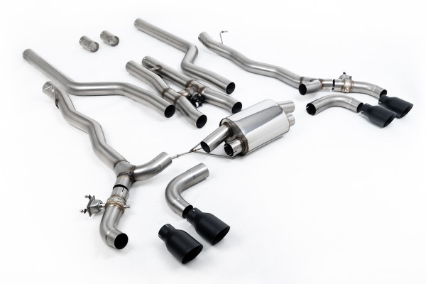 Milltek SSXBM1181 Cat-back Quad 100mm GT100 passend für: BMW 5 Series M5 & M5 Competition 4.4l Twin