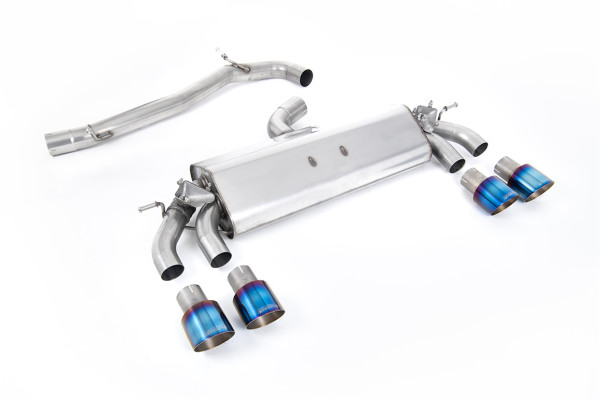 Milltek SSXVW509 Cat-back Quad 100mm GT100 - Volkswagen Golf Mk7.5 R 2.0 TSI 310PS (Non-GPF Equipped