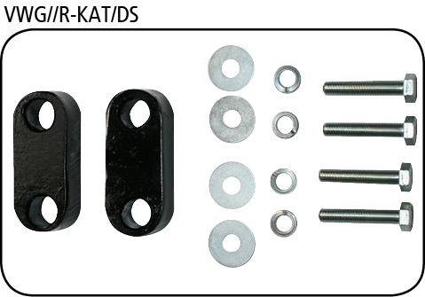 Bastuck VWG7/R-KAT/DS Seat Leon 5F Leon 5F ST Cupra Allrad Distanzscheibensatz für Querstrebe am Kat