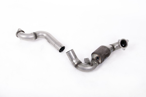 Milltek SSXMZ135 Large Bore Downpipe and Hi-Flow Sports Cat - Mercedes CLA-Class CLA35 AMG 2.0 Turb