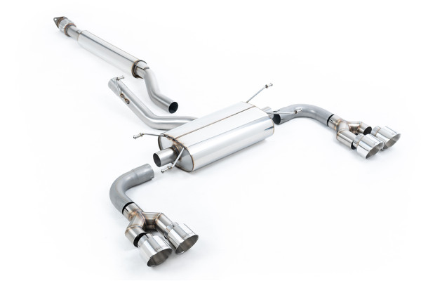 Milltek SSXTY163 Secondary Cat-back Quad 100mm GT100 passend für: Toyota GR86 2.4 Litre (2022 - 2026