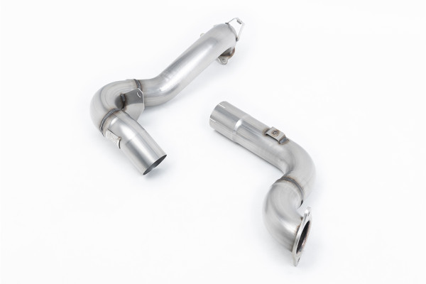 Milltek SSXMZ136 Large-bore Downpipe and De-cat - Mercedes CLA-Class CLA35 AMG 2.0 Turbo Coupe & Sh