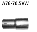 Bastuck A76-70.5VW BMW 1er F40 M135i xDrive ab Baujahr 2019 Adapter Komplettanlage auf Serienanlage