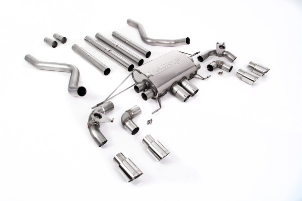 Milltek SSXLR183 Cat-back Quad 90mm GT90 passend für: Land Rover / Range Rover Defender 110 5.0 V8 4