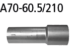 Bastuck A70-60.5/210 Ford Focus 4 Focus 4 1.0l / 1.5l EcoBoost (ST-Line) ab 2018 Adapter zur Montage