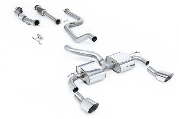 Milltek SSXFD069 Turbo-back including Hi-Flow Sports Cat Dual DTM passend für: Ford Focus MK2 RS 2.5