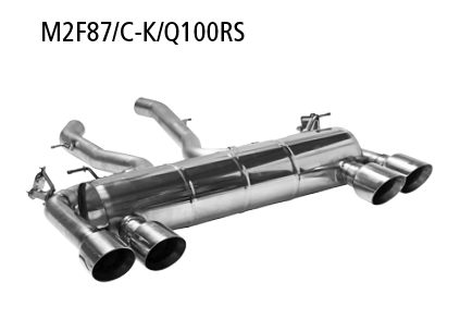 Bastuck M2F87/C-K/Q100RS BMW 2er M2 M2 (F87) Competition ab Baujahr 2018 Endschalldämpfer LH+RH mit