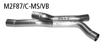 Bastuck M2F87/C-MS/VB BMW 2er M2 M2 (F87) Competition ab Baujahr 2018 Verbindungsrohr zur Montage Er