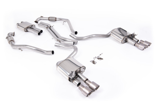 Milltek SSXAU1122 Cat-back Quad 100mm GT100 passend für: Audi S5 3.0 V6 Turbo Coupe Only B9 (NON GPF