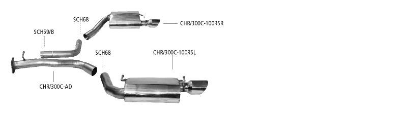 Bastuck Auspuffschelle Edelstahl Ø 59-63 mm